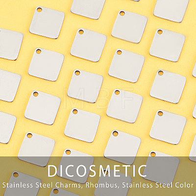 DICOSMETIC 40Pcs 304 Stainless Steel Charms STAS-DC0006-78-1