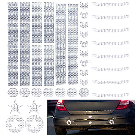 Waterproof PET Plastic Reflective Stickers DIY-WH0580-67A-1