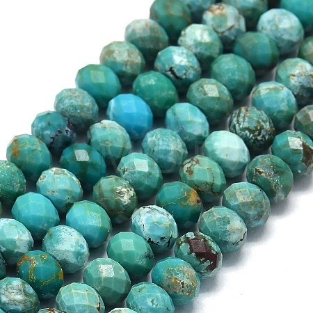 Natural HuBei Turquoise Beads Strands G-G106-A44-03-1