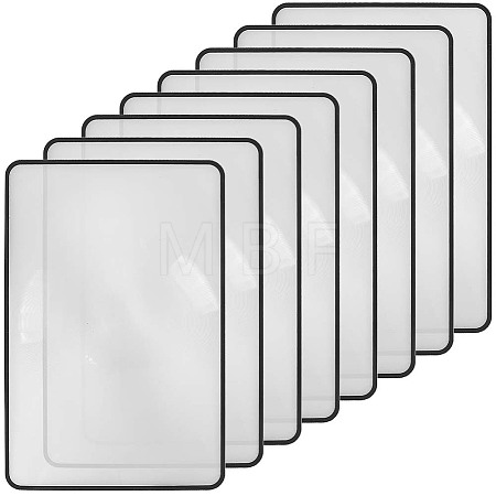 8Pcs PVC Page Magnifying Bookmarks AJEW-SP0002-33-1