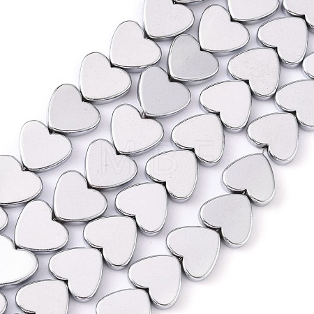 Non-magnetic Synthetic Hematite Beads Strands G-Q883-8x8mm-6-1