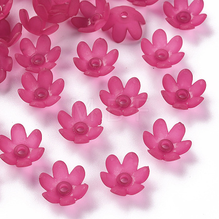 Frosted Acrylic Bead Caps MACR-S371-07A-706-1