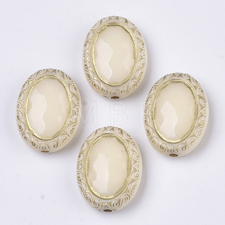Plating Acrylic Beads X-PACR-T008-06E-1