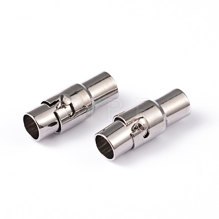 Brass Locking Tube Magnetic Clasps MC078-1