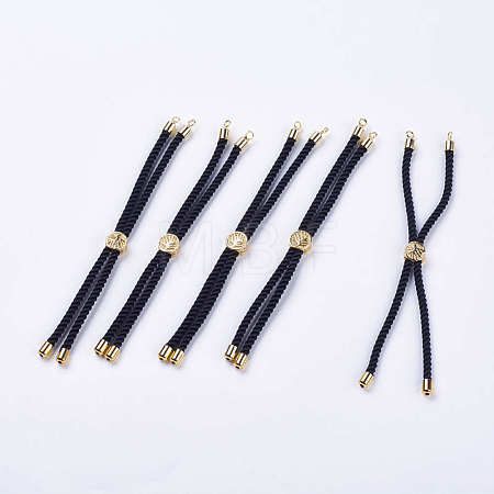 Nylon Twisted Cord Bracelet Making MAK-F018-04G-RS-1