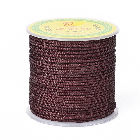 Polyester Braided Cord for Jewelry Making OCOR-F011-C01-1