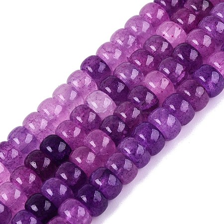 Ombre Effect Dyed Glass Beads Strands GLAA-Q106-05A-A13-1