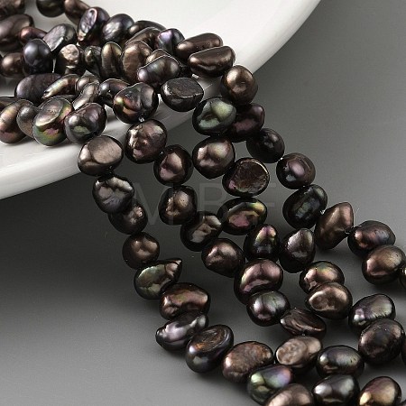 Dyed Natural Cultured Freshwater Pearl Beads Strands PEAR-A006-19B-1