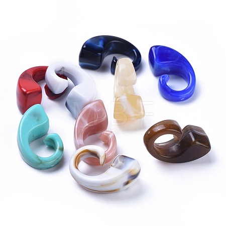 Acrylic Beads X-OACR-S021-11-M-1