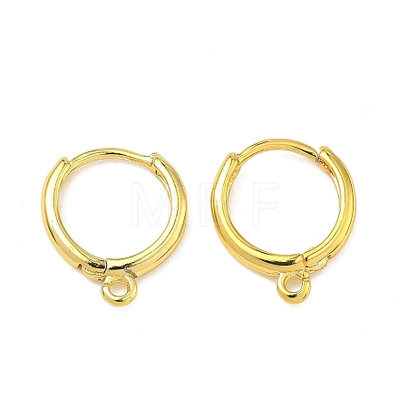 Brass Hoop Earring Findings KK-G557-11G-1