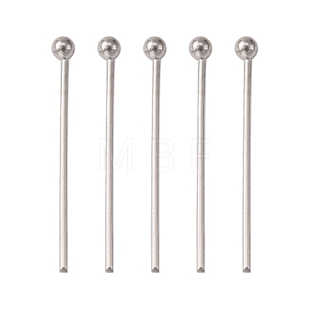 Tarnish Resistant 304 Stainless Steel Ball Head Pins STAS-K146-045-18x0.6mm-1