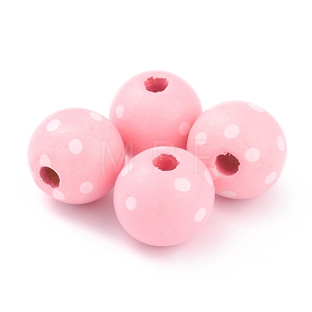 Dyed Natural Wooden Beads WOOD-O005-01A-1