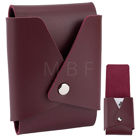 Rectangle PU Leather Pocket Sleeve AJEW-CL0005-69A-1