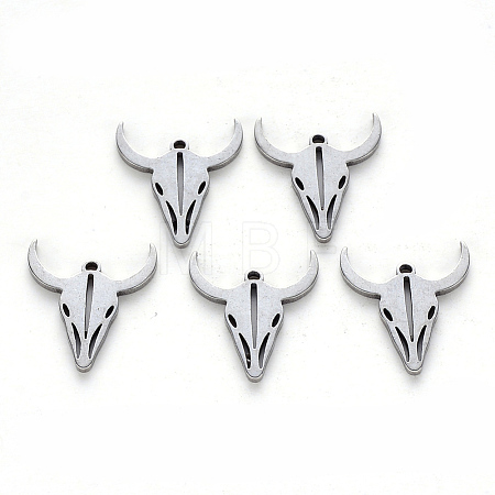 Tarnish Resistant 304 Stainless Steel Charms X-STAS-N092-52-1