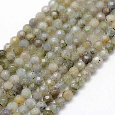Natural Labradorite Beads Strands G-P322-28-4mm-1