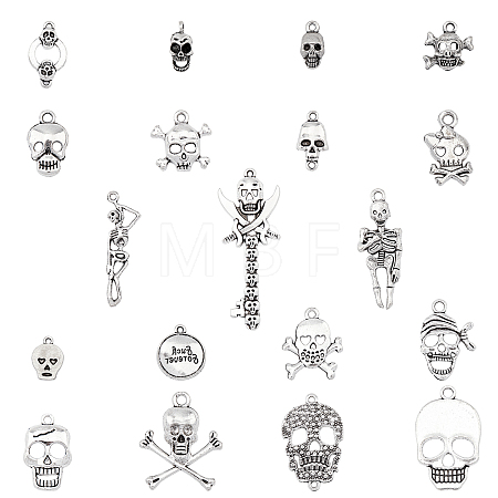 Tibetan Style Alloy Pendants & Links Set PALLOY-PH0013-91-1