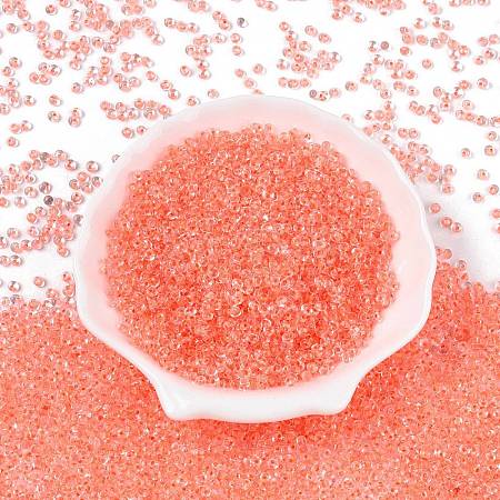 8/0 Inside Colours Transparent Glass Seed Beads X1-SEED-T007-06H-1