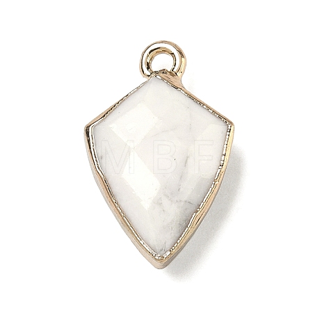 Natural Howlite Pendants G-K422-01G-09-1