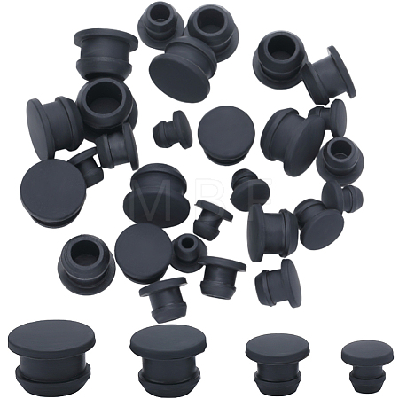 32Pcs 4 Style Silicone Bottle Seal Plug AJEW-GF0008-10D-01-1