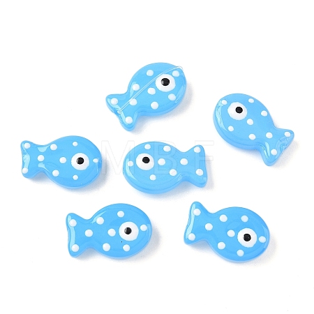 Baking Paint Glass Enamel Beads LAMP-D303-04J-1