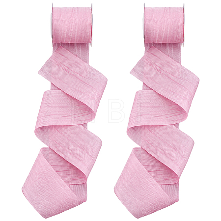 Polyester Wrinkle Ribbons OCOR-WH0078-501A-1