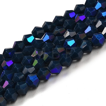 Opaque Solid Color Imitation Jade Glass Beads Strands EGLA-A039-P4mm-L09-1