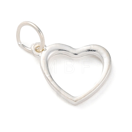 925 Sterling Silver Heart Charms STER-G045-01S-03-1