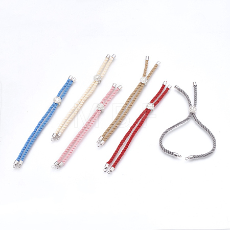 Cotton Cord Bracelet Making KK-F758-03-P-1