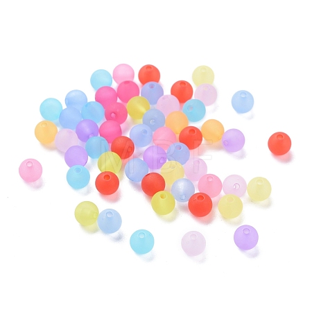 Transparent Acrylic Ball Beads FACR-R021-6mm-M-1