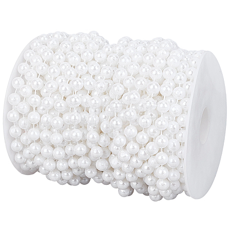 1Roll ABS Plastic Imitation Pearl Beads KY-PA0001-21B-1