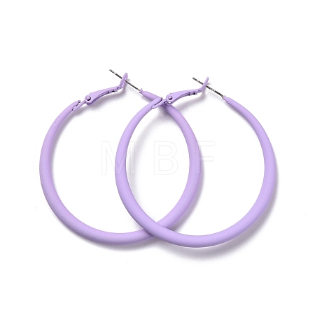 Alloy Big Hoop Earrings EJEW-M201-01A-1