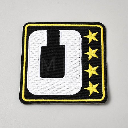 Computerized Embroidery Cloth Iron on/Sew on Patches PATC-WH0006-91B-1