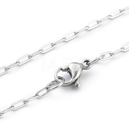 Non-Tarnish 304 Stainless Steel Paperclip Chain NJEW-H205-03P-1