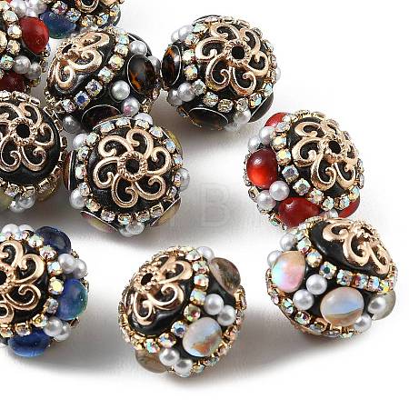Handmade Polymer Clay Indonesia Beads PY-CBAAA14-10KCG-1