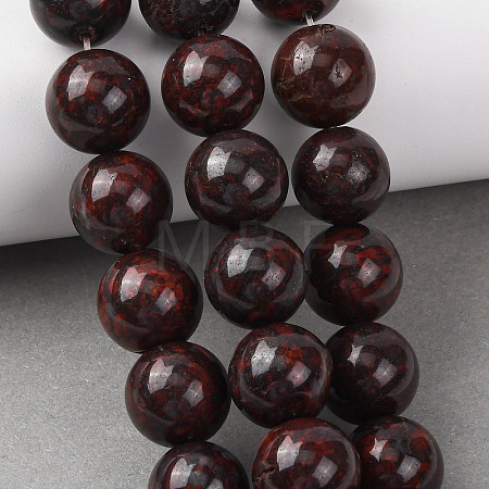 Natural Brecciated Jasper Beads Strands G-A310-A04-16mm-1