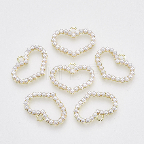 ABS Plastic Imitation Pearl Pendants X-PALLOY-N0149-014-1