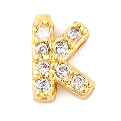 Rack Plating Brass Micro Pave Cubic Zirconia Cabochons KK-F874-04G-K-1