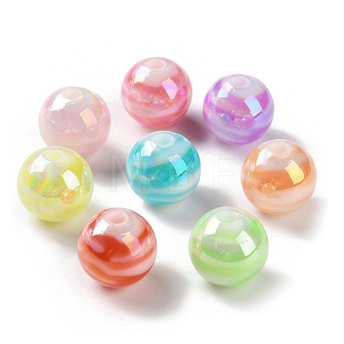 AB Color Plated Acrylic Beads SACR-I005-13B-1