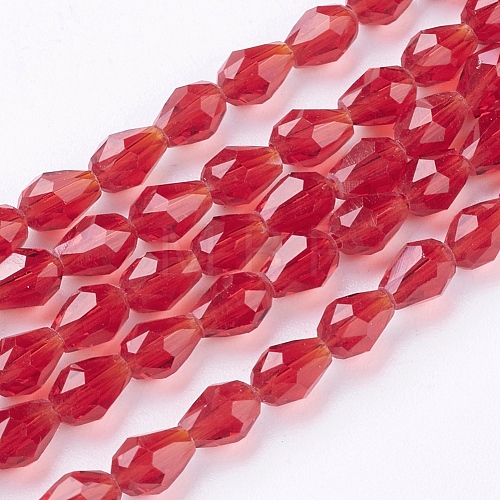 Glass Beads Strands X-GLAA-R024-6x4mm-14-1