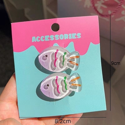 Fish Plastic Alligator Hair Clips PW-WGDFD20-03-1