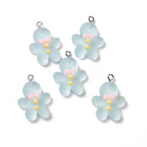 Christmas Transparent Resin Pendants RESI-E022-02P-04-1