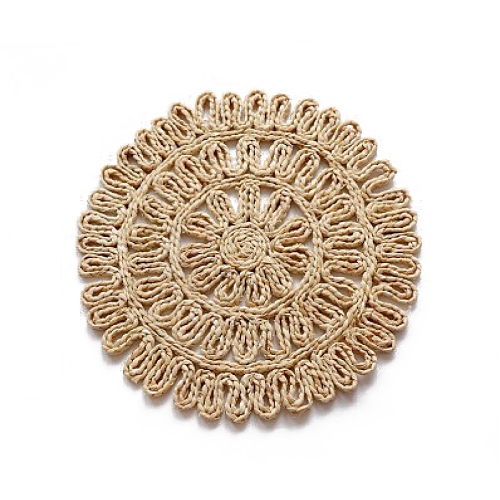 Straw Woven Wall Decorations HULI-PW0002-076D-1