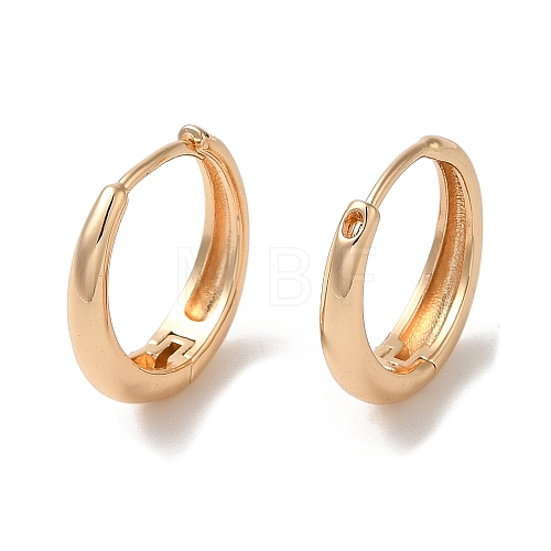 Plain Brass Hoop Earrings EJEW-M238-45KCG-1