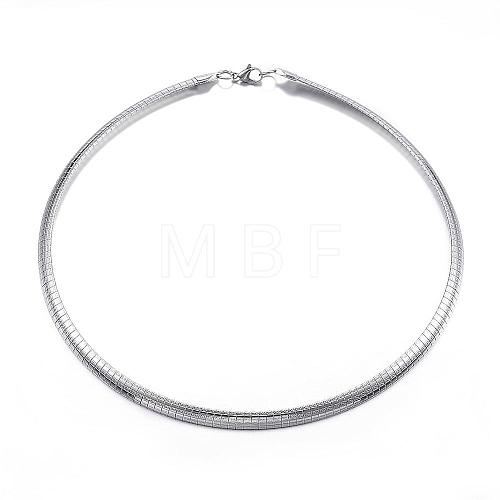 304 Stainless Steel Necklaces NJEW-E080-05P-1