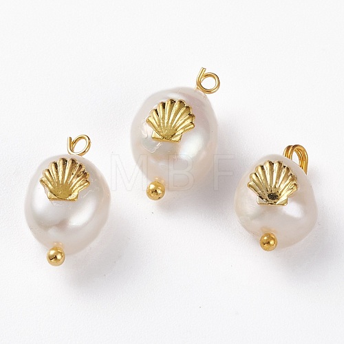 Natural Keshi Pearl Pendants PALLOY-JF00594-03-1