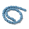 Fish Dyed Natural Lava Rock Beads Strands G-O126-01A-01-2