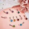Glass Pendants HJEW-SC0001-07-4