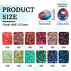 180G 12 Colors 6/0 Gradient Color Glass Seed Beads SEED-TA0001-63-4