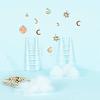 80Pcs 10 Style Celestial Alloy Enamel Pendants ENAM-LS0001-43-5