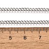 Non-Tarnish 304 Stainless Steel Curb Chain Necklaces NJEW-L162-01B-P-4